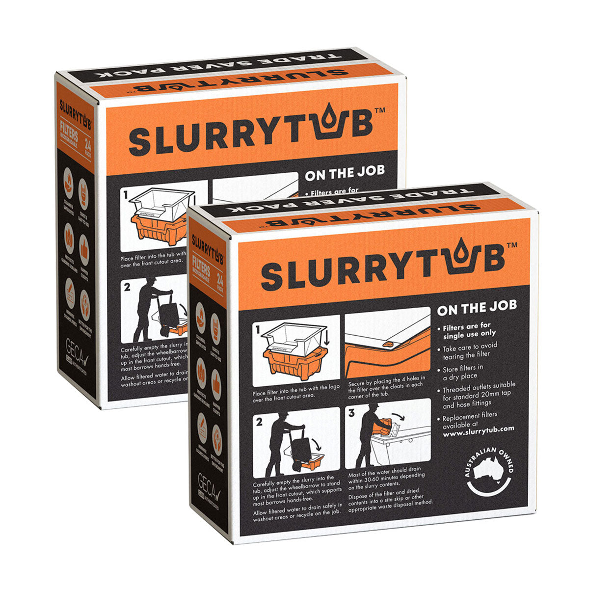 SLURRYTUB Trade Twin Filter Pack (48)