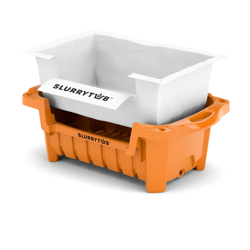 SLURRYTUB - A portable filtering system for the disposal of slurry.